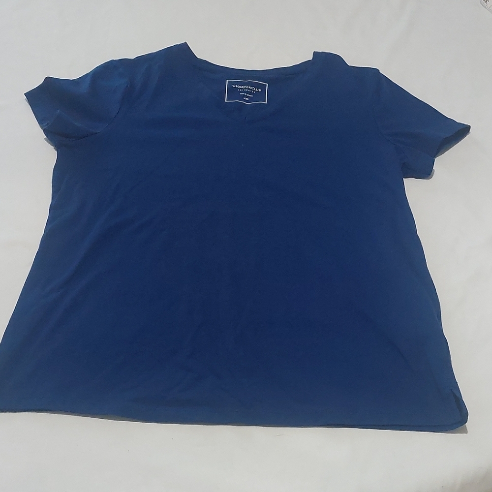 Charter Club Navy Blue Intimates Top.Soft And Comfy .Size XS